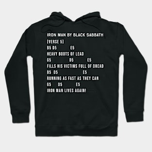 Iron Man Chords Lyrics Hoodie